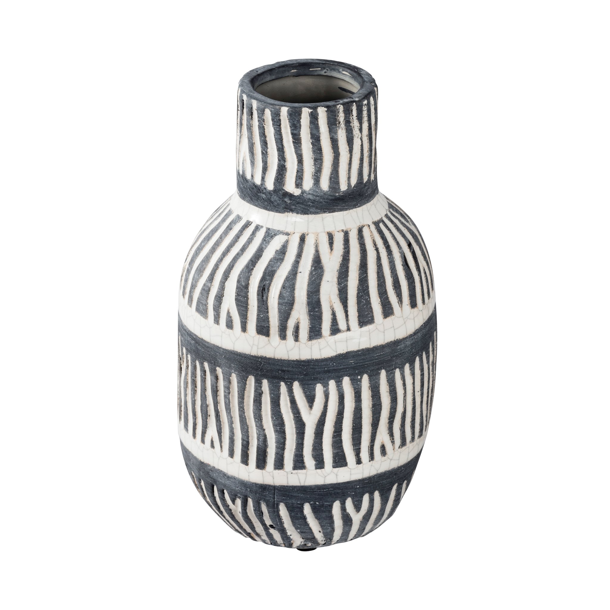 Изображение Черная керамическая ваза