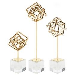 Изображение Декор куб железо кристалл