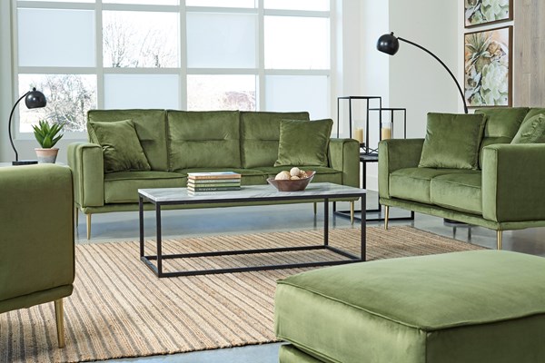 Изображение Трехместный диван зеленый серии Macleary, Картинка 5