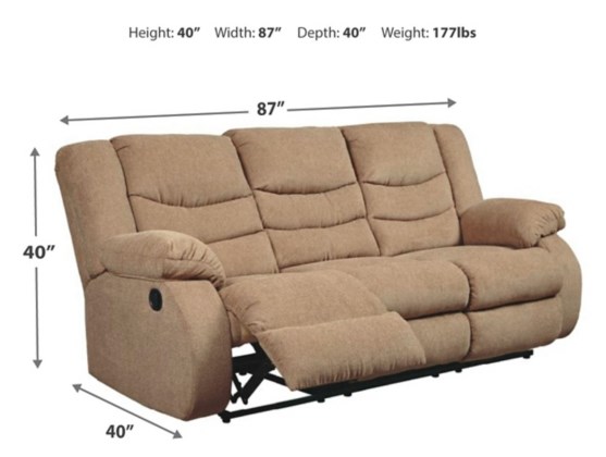 Изображение Трехместный диван с рекланейром серии Tulen, Картинка 2