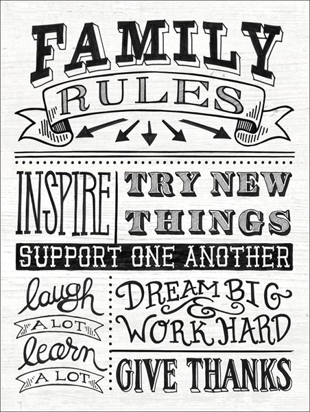 Изображение Картина Family rules, Картинка 1
