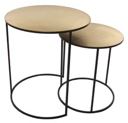 Изображение Набор металлических круглых столов
