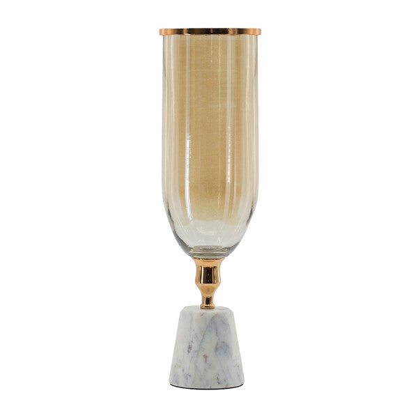 Изображение Стеклянная ваза с мраморной основой большой, Картинка 1