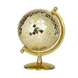 Изображение Глобус настольный декор в стиле диско-шара