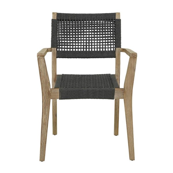 Изображение стул с подлокотниками с плетеным узором, Картинка 1