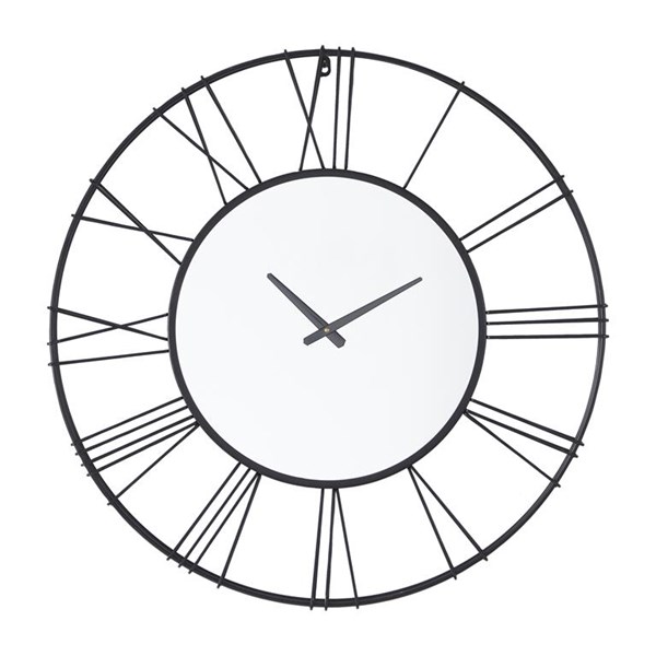 Изображение Настенные часы в металической раме серебристый, Картинка 1