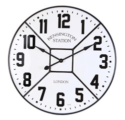 Изображение Часы железные, черный циферблат 