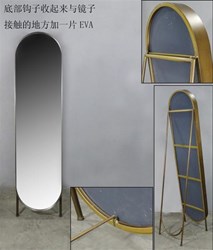 Изображение Зеркало напольное в золотой раме