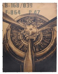 Изображение Панно железное "Пропеллер - самолет"