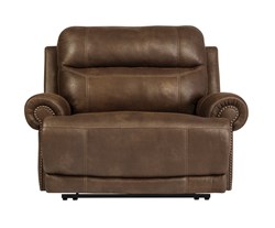Изображение Кресло коричневого цвета с механизмом реклайнер серии Austere