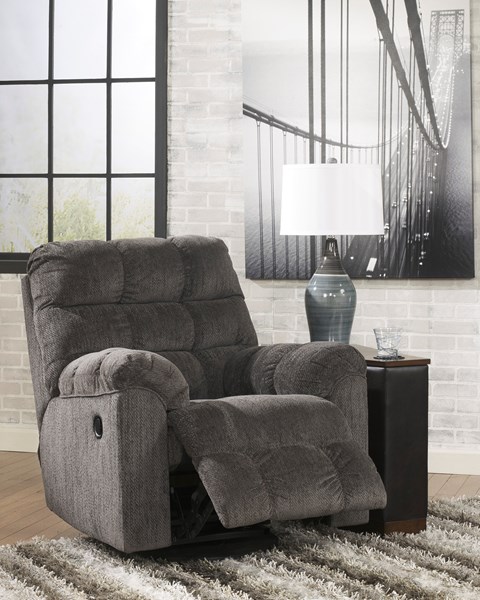 Изображение Кресло серого цвета с реклайнером Acieona, Картинка 2