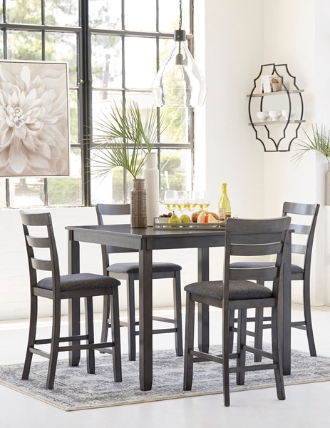 Изображение Набор стол и стулья серого цвета серии Bridson, Картинка 3