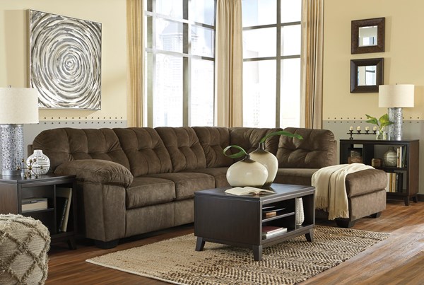 Изображение Угловой раскладной диван коричневого цвета серии Accrington, Картинка 2