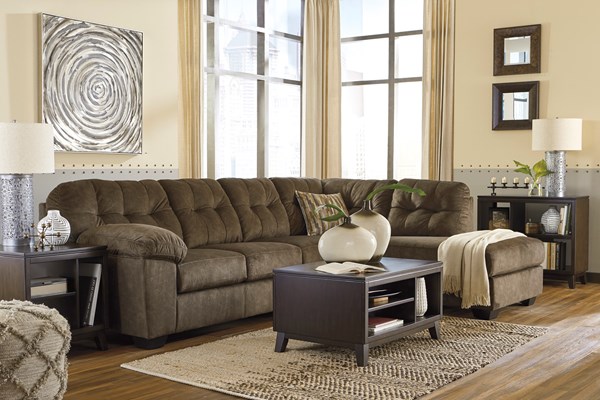 Изображение Угловой раскладной диван коричневого цвета серии Accrington, Картинка 3