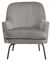 Изображение Акцентное кресло серого цвета Dericka Steel