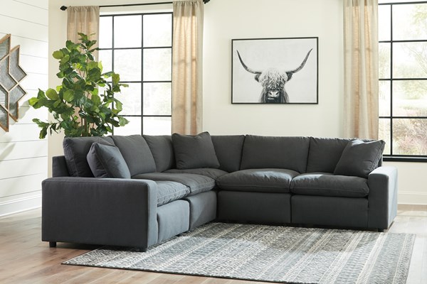 Изображение Черный модульный диван из пяти частей серии Savesto, Картинка 2